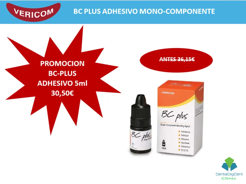 BC PLUS ADHESIVO MONO-COMPONENTE comercializado por Dentaldigidentsolutions en España Francia Portugal e Italia