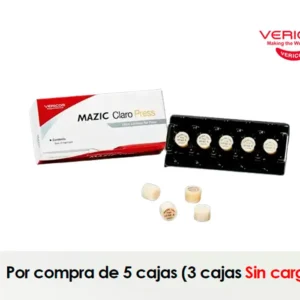 Comprando 5 cajas de Mazic Claro Press te llevas sin cargo 3 cajas