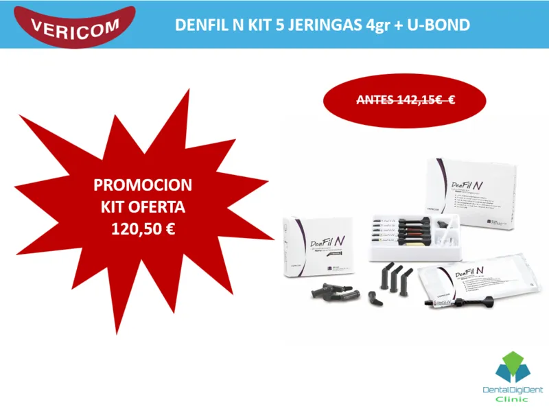 DENFIL N KIT 5 JERINGAS 4gr U BOND comercializado por Dentaldigidentsolutions en España Francia Portugal e Italia