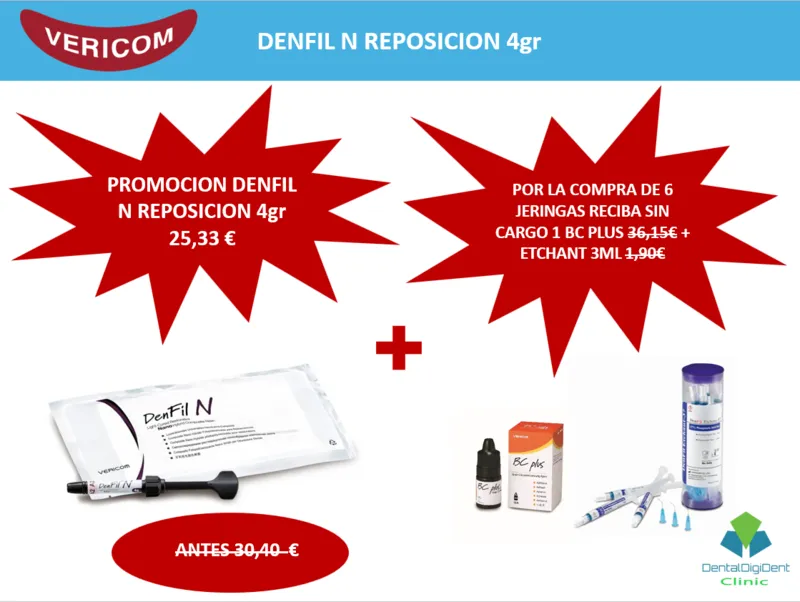 DENFIL N REPOSICION 4gr comercializado por Dentaldigidentsolutions en España Francia Portugal e Italia