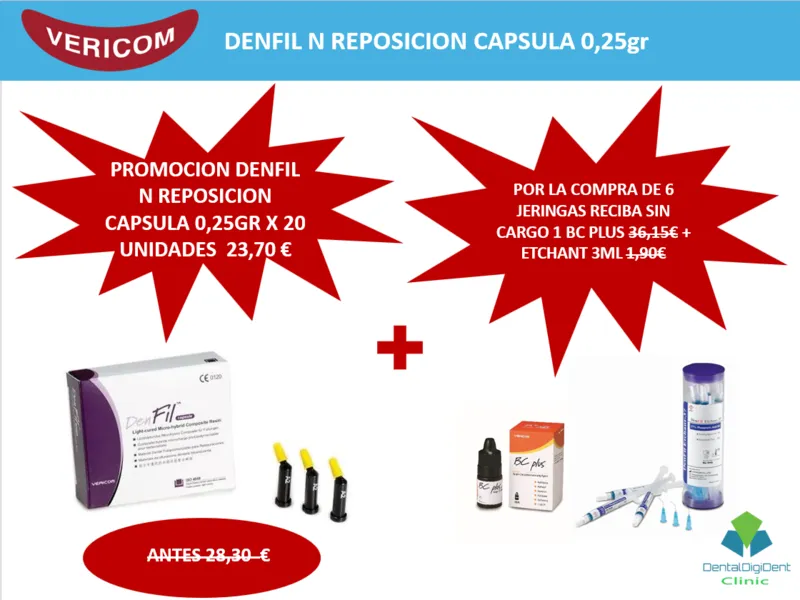 DENFIL N REPOSICION CAPSULA 0,25gr otro comercializado por Dentaldigidentsolutions en España Francia Portugal e Italia