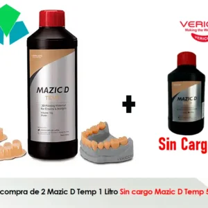 Por la compra de 2 Mazic D Temp de 1 litro sin cargo Mazic D Temp 500 ml