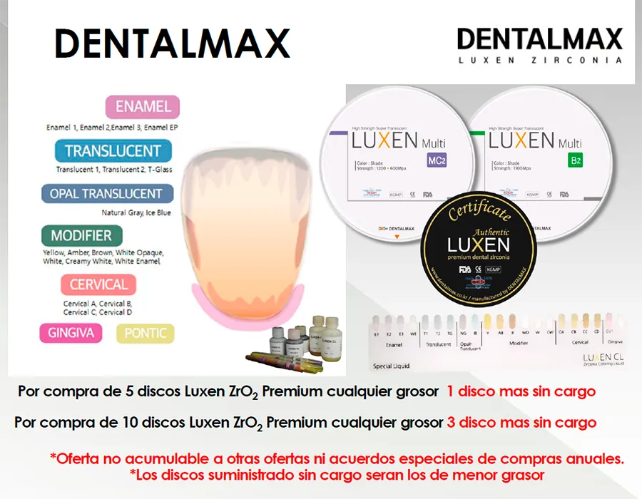 Por la compra de 5 o 10 discos Luxen cualquier grosor tienes bonificaciones Por la compra de 5 o 10 discos Luxen cualquier grosor tienes bonificaciones