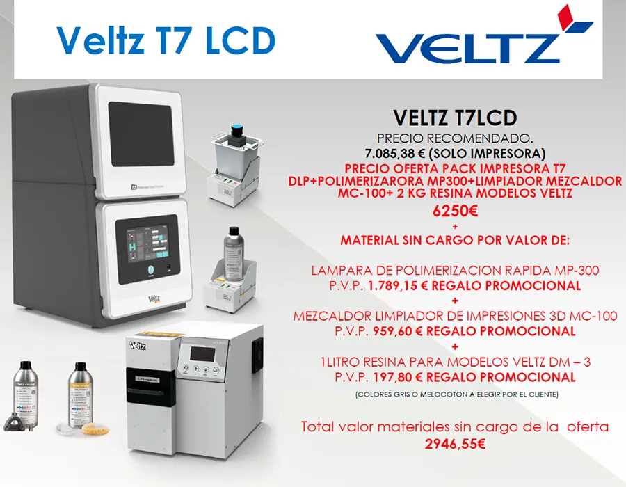 Veltz T7L LCD con innumerables productos de regalo en pack de ofertas Veltz T7L LCD con innumerables productos de regalo en pack de ofertas