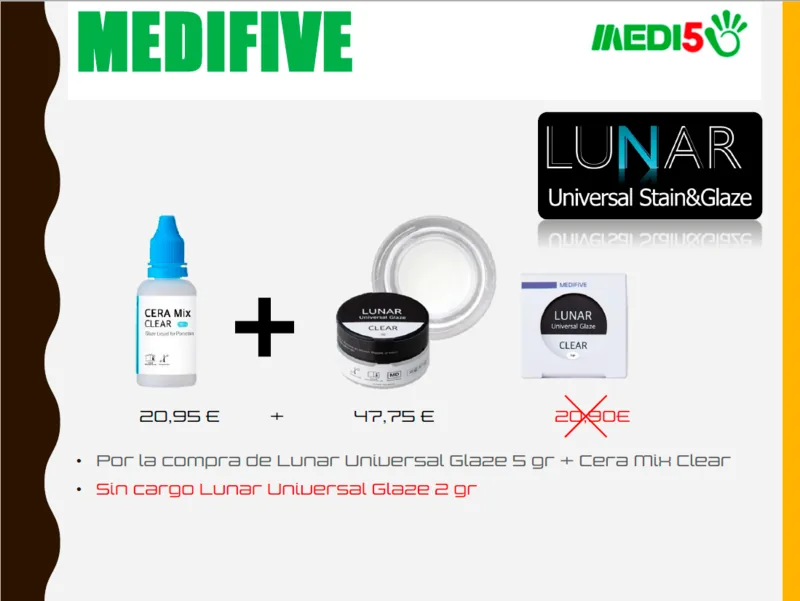 Por la compra de 1 disco cualquier medida 1 cemento U-Cem Premium Double dispenser type 2 jeringas sin cargo Clear, universal y opaco