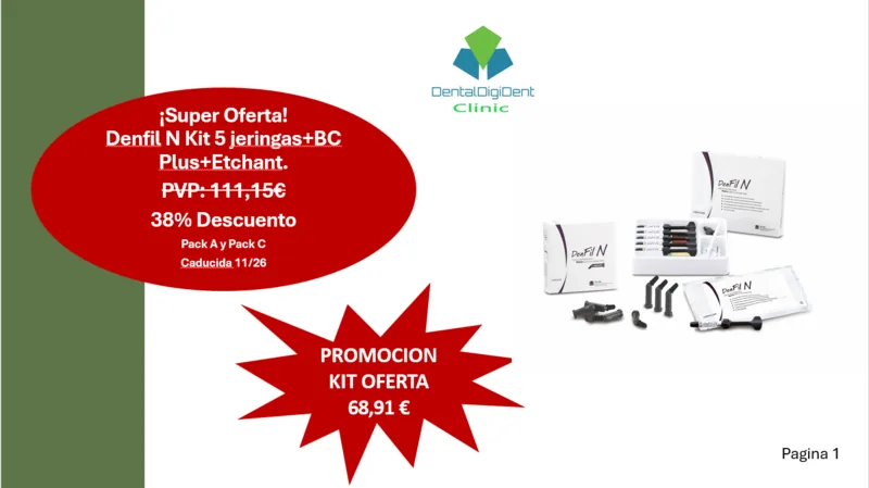 DENFIL N KIT 5 JERINGAS 4gr U BOND comercializado por Dentaldigidentsolutions en España Francia Portugal e Italia
