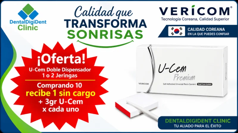oferta-u-cem-premium-doble-dispensador-vericom-dentaldigident Oferta U-Cem Premium doble dispensador Vericom: compra 10 y recibe 1 sin cargo más 3 g de U-Cem por unidad